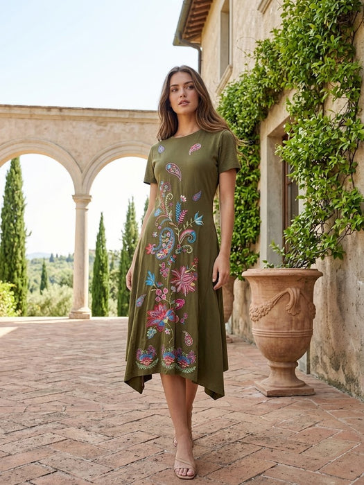 Johnny Was JWLA Karime Handkerchief Hem Knit Dress J38325-6*