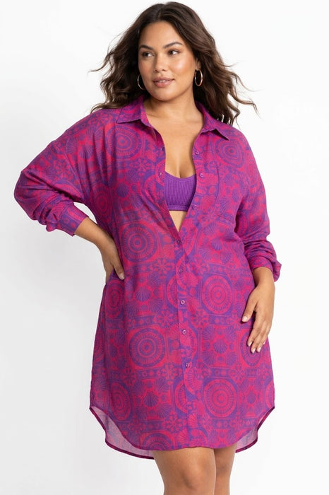 Buy Johnny Was Marysol Long Shirt Dress CSW9625-YX Plus Size — AfterRetail