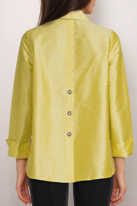 IC Collection Citron Cuff and Back Placket Detail Jacket 4442J