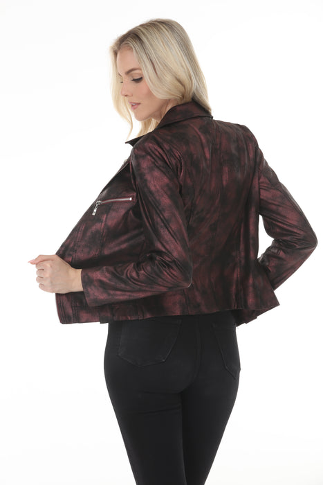 Insight New York Liquid Wine Clouds Moto Jacket BCJ8909MPRA