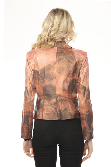 Insight New York Multi Vegan Leather Moto Jacket BCJ17681MPRF