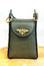Jijou Capri Olive Bumblebee Leather Cellphone Case Bag NEW