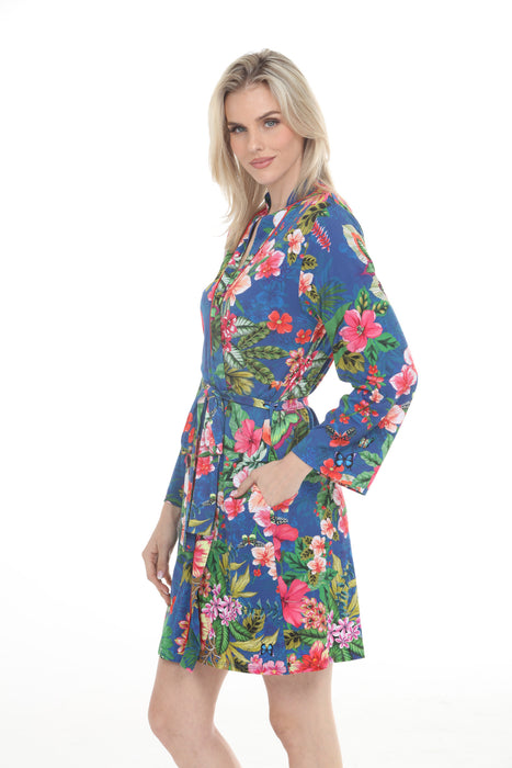 Johnny Was Blue Amorina The Jonesy Sleep Robe MS8724-A