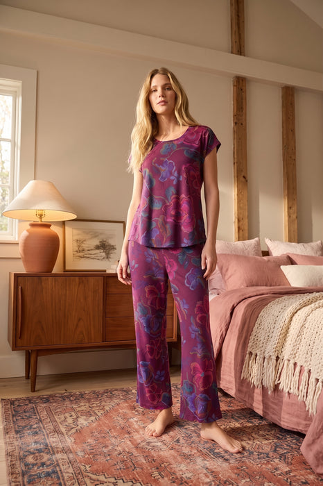 Johnny Was Aphaia The Bobbie Crop Pajama Set MS8825-P