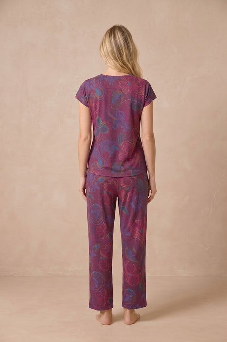Johnny Was Aphaia The Bobbie Crop Pajama Set MS8825-P