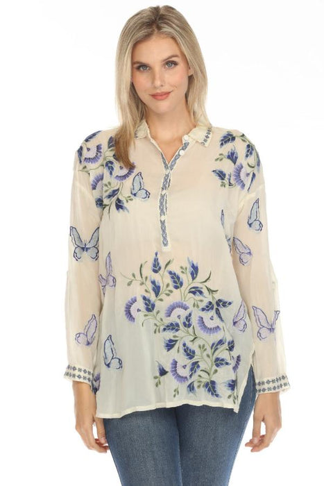 Johnny Was Style C23424 Audrey Amelia Embroidered Tunic