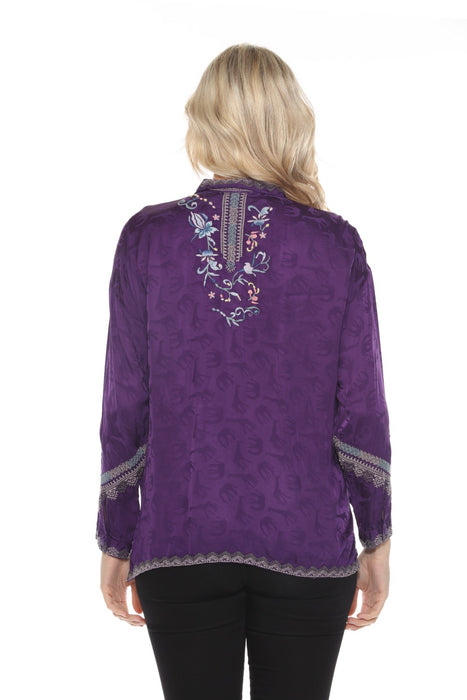 Johnny Was Slim Audrey Button-Down Shirt C16824 *