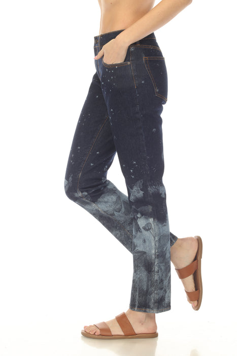 Johnny Was Dark Blue Aurelius Boyfriend Jean JWD1177