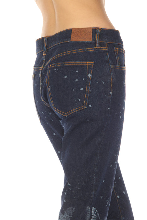Johnny Was Dark Blue Aurelius Boyfriend Jean JWD1177