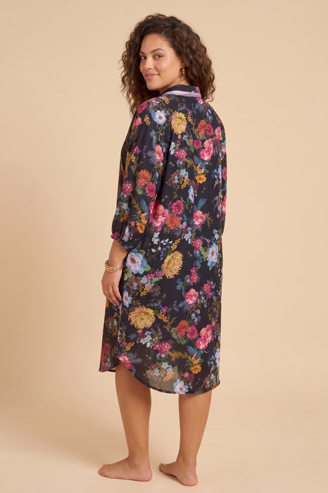 Johnny Was Baccara Button Down Shirt Dress CSW6525-H Plus Size