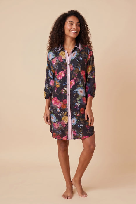 Johnny Was Baccara Button Down Shirt Dress CSW6525-H