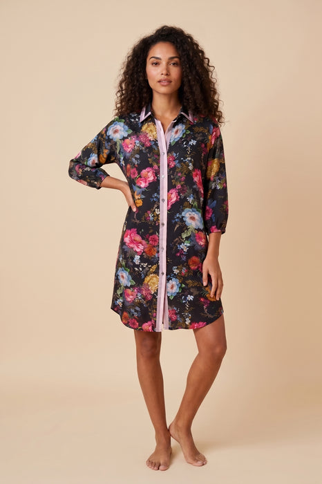 Johnny Was Baccara Button Down Shirt Dress CSW6525-H