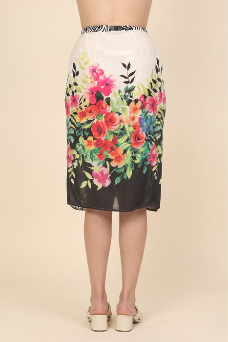 Johnny Was Beach Wrap Cover-Up Skirt CSW7922-M