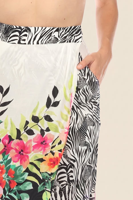 Johnny Was Beach Wrap Cover-Up Skirt CSW7922-M