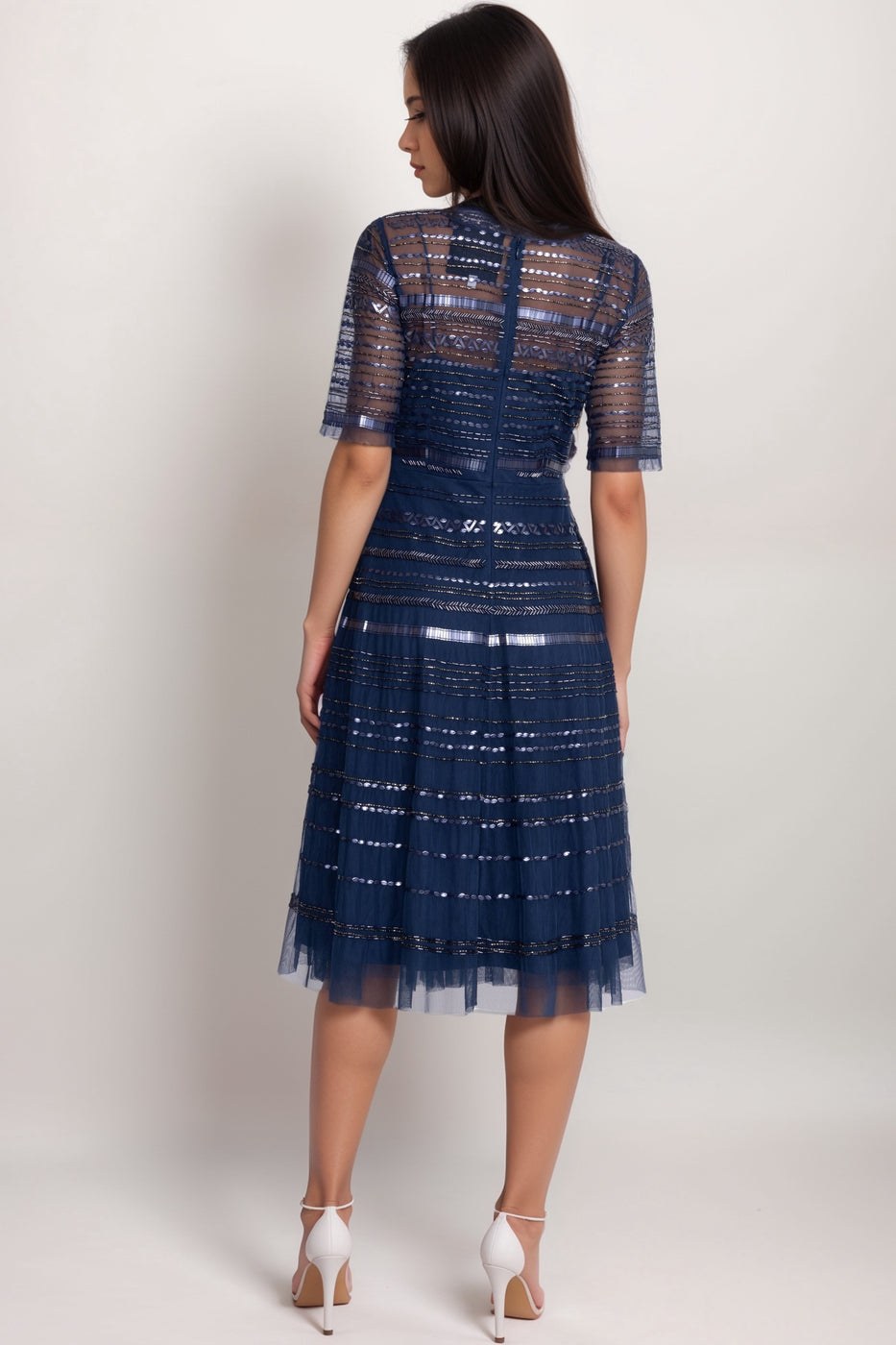Women's Bead Fest Mesh Dress R35924