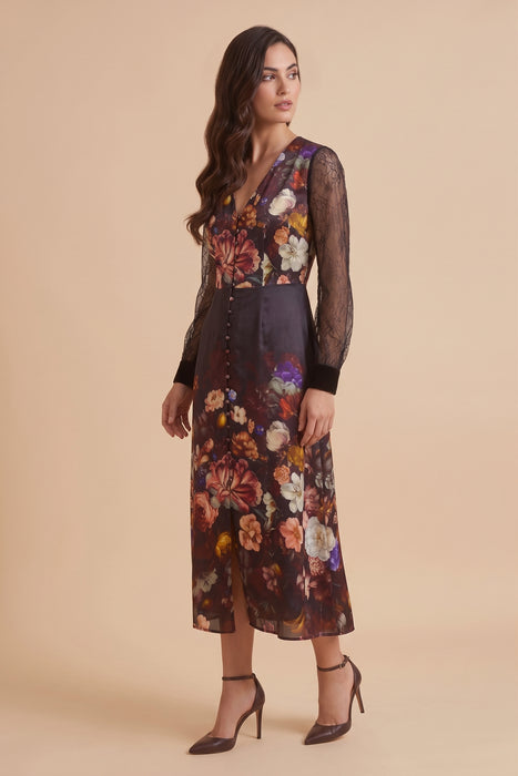 Johnny Was Beckett Blooms Micaela Midi Dress L32525-O