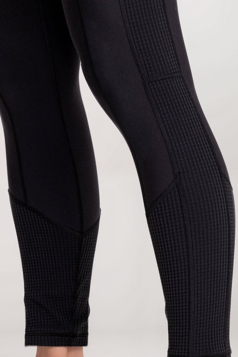 Johnny Was Black Bee Active Jacquard Blocked Legging A2024-E