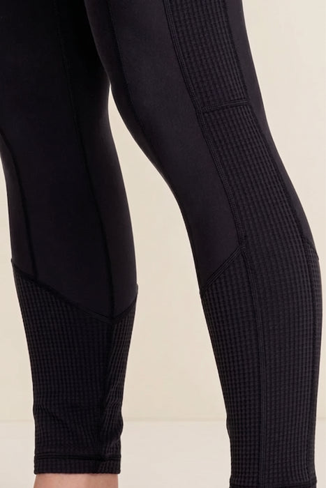 Johnny Was Black Bee Active Jacquard Blocked Legging A2024-E