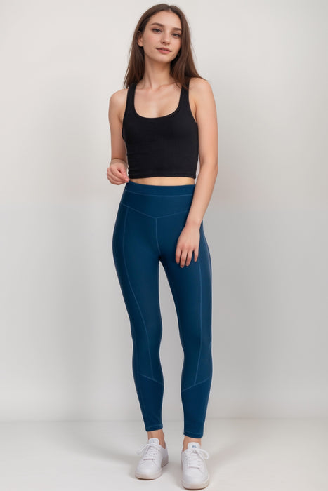 Johnny Was Style A8224-E Blue Bee Active Jacquard Blocked Legging