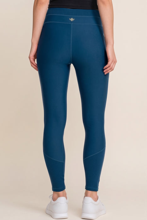 Johnny Was Blue Bee Active Jacquard Blocked Legging A8224-E