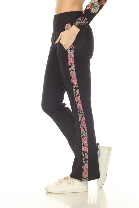 Johnny Was Black Bee Active Jetsetter Pant A9524-0