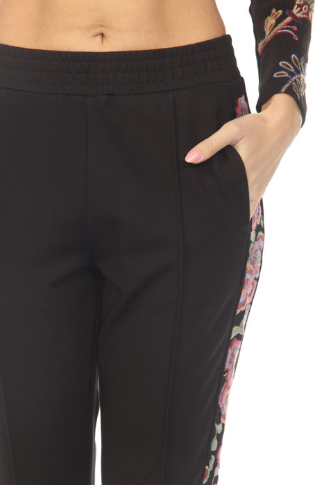 Johnny Was Black Bee Active Jetsetter Pant A9524-0