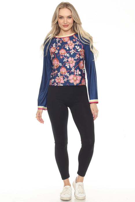 Johnny Was Bee Active Kimono Sleeve Swing Tee A7524-3