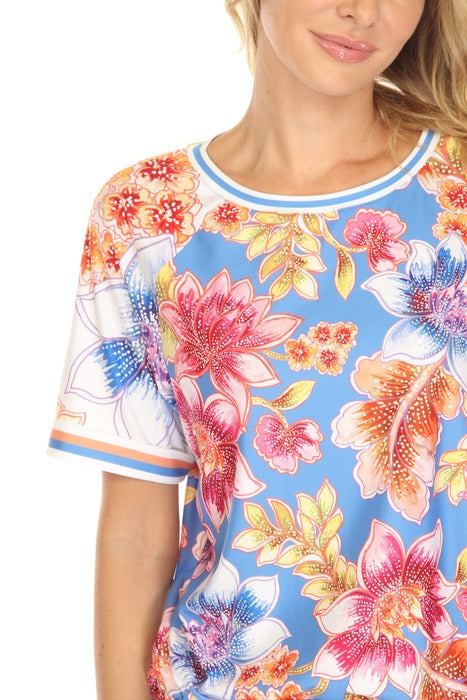 Johnny Was Bee Active Raglan Sleeve Pullover Top A1024-4