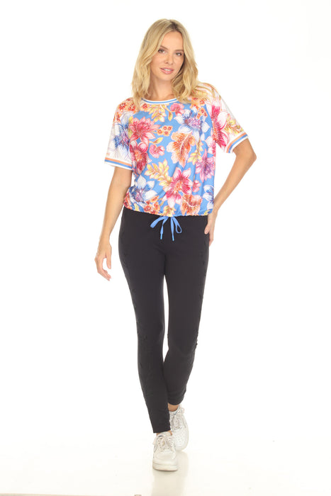 Johnny Was Bee Active Raglan Sleeve Pullover Top A1024-4