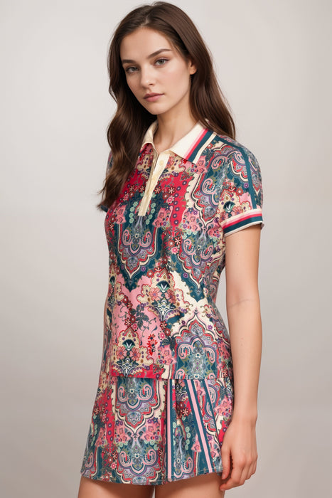 Johnny Was Bee Active Short Sleeve Polo Tee A2123-4