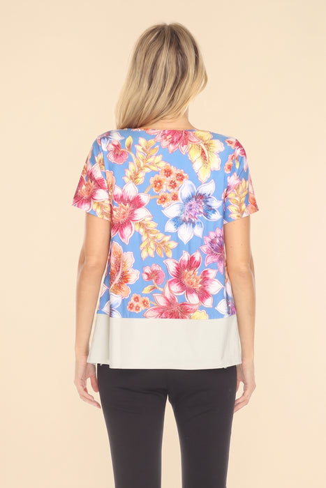 Johnny Was Bee Active Floral Short Sleeve Top A1225-3