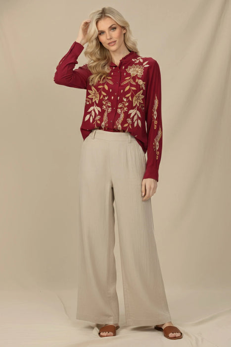 Johnny Was Workshop Chiarra Western Seamed Ruffle Shirt W14724-9 *
