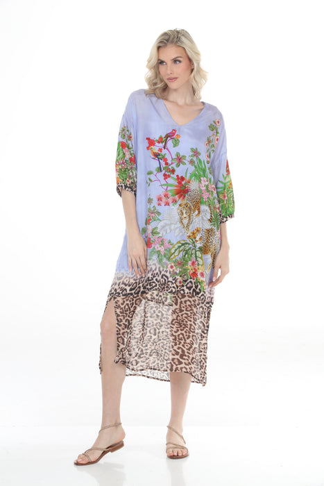 Johnny Was Bellina Cadeo Silk Slip Midi Dress C31125-6