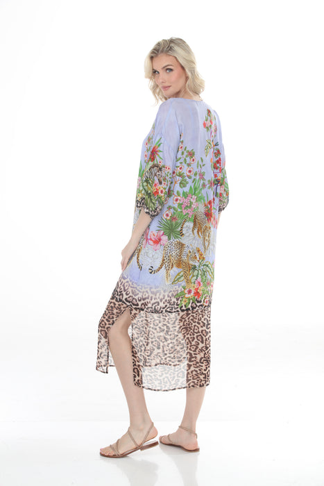 Johnny Was Bellina Cadeo Silk Slip Midi Dress C31125-6