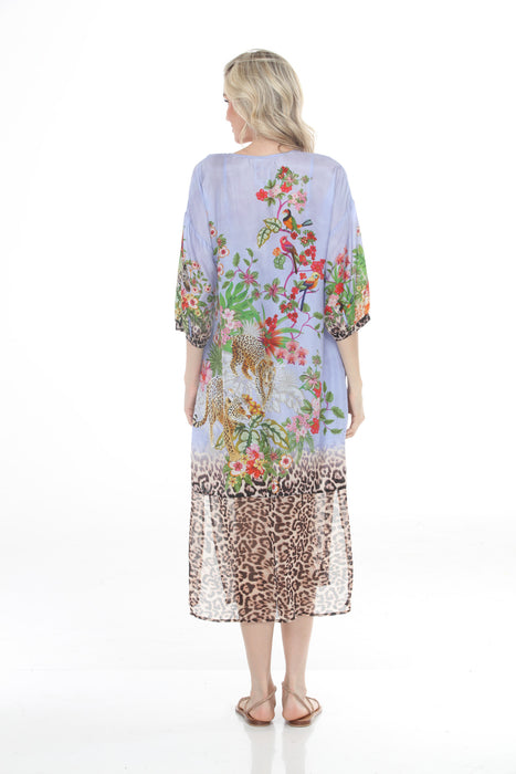 Johnny Was Bellina Cadeo Silk Slip Midi Dress C31125-6