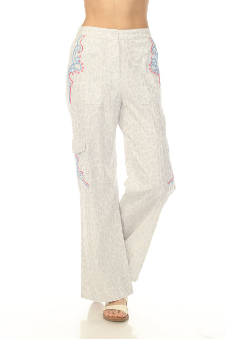 Johnny Was Bixon Leopard Cargo Pant W63325-1