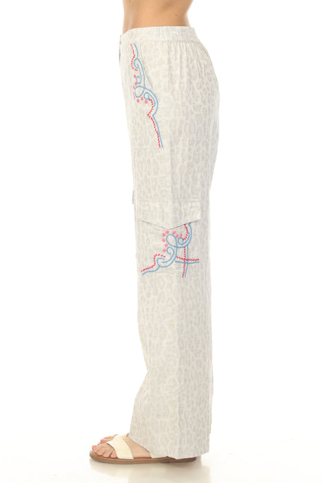 Johnny Was Bixon Leopard Cargo Pant W63325-1