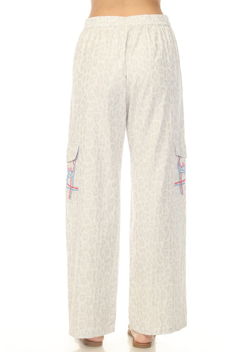 Johnny Was Bixon Leopard Cargo Pant W63325-1