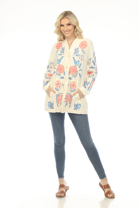 Johnny Was Biya Birdie Cardigan B59625-5