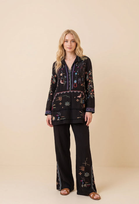 Johnny Was Biya Litzy Cotton Pants B67424-2 *