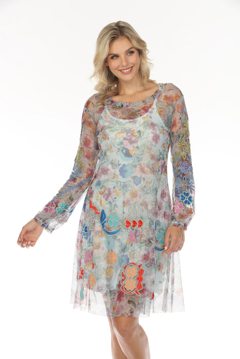 Flora Dancer Embroidered Mesh Dress | Johnny Was AfterRetail Flora Dancer Embroidered Mesh Dress | Johnny Was AfterRetail