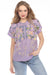 Johnny Was Biya Style B17625-3 Purple Joelle Lemona Blouse