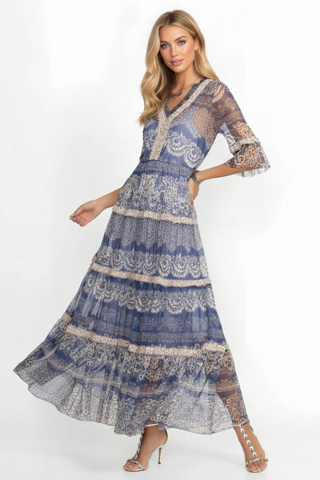 Johnny Was Biya Mazzy Crochet Maxi Dress B33825-RK