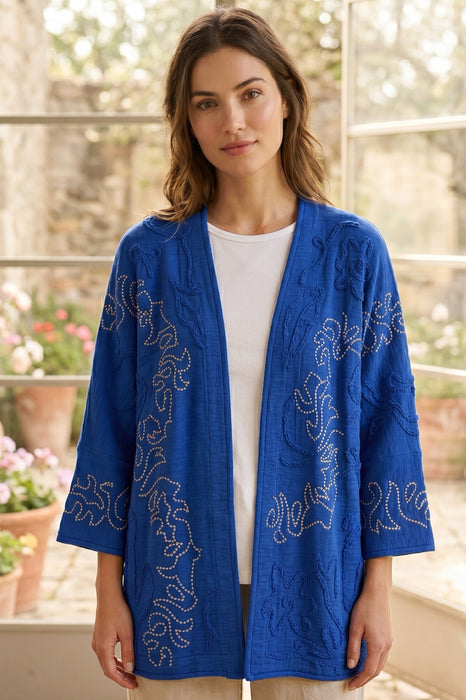 Johnny Was Biya Mojavi Embroidered Short Kimono C54525-6 *