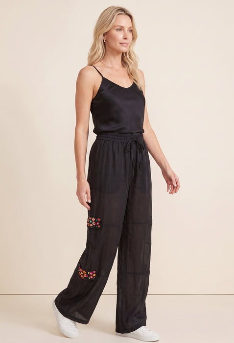 Johnny Was Biya Phillis Crochet Cargo Pants B67824 *