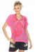 Johnny Was Biya Style B10323B3 Pink Motubena Silk Embroidered Blouse