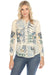 Johnny Was Biya Style B16624-E Shell Sirisha Embroidered Silk Blouse