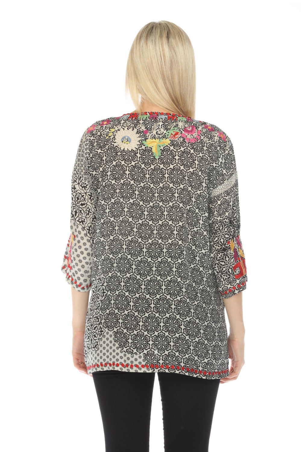 Johnny Was Biya Spring Willow Silk Blouse B13524B3 โ AfterRetail