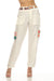 Johnny Was Biya Style B66223 White Pintora Crochet Belted Cargo Pants Boho Chic