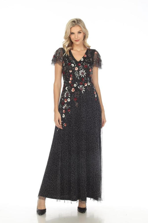 Black Cheetah Beaded Maxi Dress Boho Chic | Johnny Was AfterRetail Black Cheetah Beaded Maxi Dress Boho Chic | Johnny Was AfterRetail